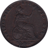 1853 FARTHING ( AUNC ) - Farthing - Cambridgeshire Coins