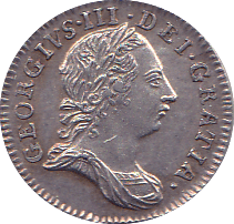 1762 MAUNDY THREEPENCE ( GVF ) C
