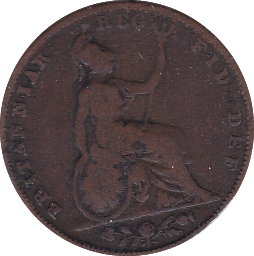 1843 FARTHING ( FAIR ) - Farthing - Cambridgeshire Coins