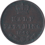 1844 HALF FARTHING ( GVF ) B - Half Farthing - Cambridgeshire Coins