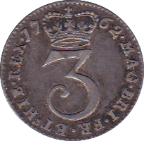 1762 MAUNDY THREEPENCE ( VF ) C