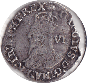 1638 - 49 SIXPENCE CHARLES 1ST SPINK 2886 REF 11