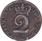 1780 MAUNDY TWOPENCE ( VF )