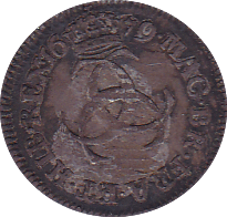 1679 MAUNDY THREEPENCE ( VF )