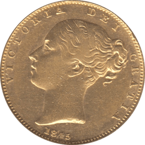 1845 GOLD SOVEREIGN ( GVF ) - Sovereign - Cambridgeshire Coins