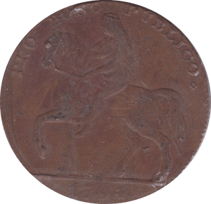 1794 COVENTRY HALFPENNY TOKEN ( F )