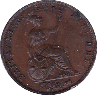 1853 HALFPENNY ( AUNC ) - Halfpenny - Cambridgeshire Coins