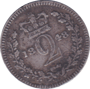1848 MAUNDY TWOPENCE ( F ) - Maundy Coins - Cambridgeshire Coins