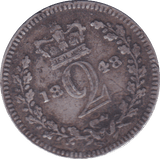 1848 MAUNDY TWOPENCE ( F ) - Maundy Coins - Cambridgeshire Coins