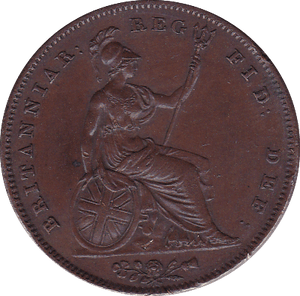 1841 PENNY ( EF ) B - Penny - Cambridgeshire Coins