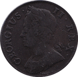 1743 HALFPENNY ( VF )