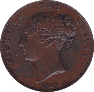 1841 PENNY ( EF ) - Penny - Cambridgeshire Coins