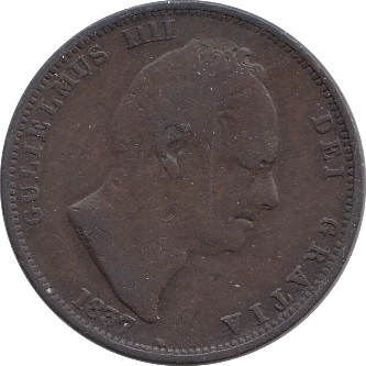 1837 HALFPENNY ( GF ) - Halfpenny - Cambridgeshire Coins