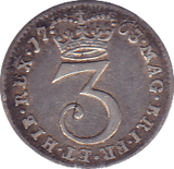1763 MAUNDY THREEPENCE ( GF )