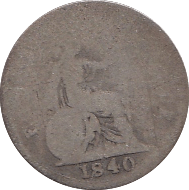 1840 FOURPENCE ( FAIR ) - Fourpence - Cambridgeshire Coins