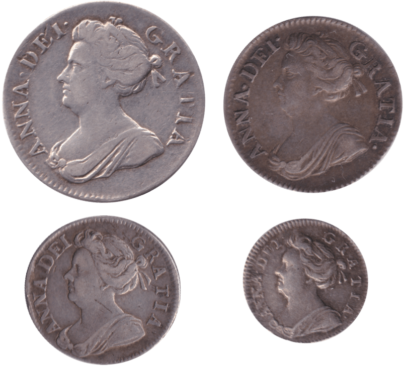 1705 MAUNDY SET ANNE