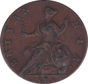 1729 HALFPENNY ( GVF )