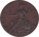 1729 HALFPENNY ( GVF )