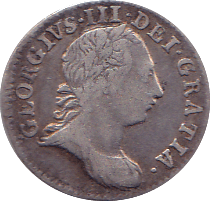 1763 MAUNDY THREEPENCE ( GF )