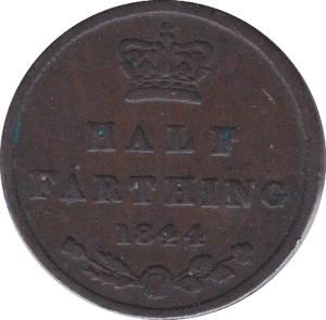 1844 HALF FARTHING ( VF ) E - Half Farthing - Cambridgeshire Coins