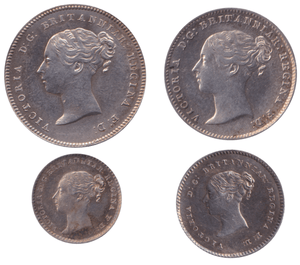 1838 MAUNDY SET VICTORIA - Maundy Set - Cambridgeshire Coins