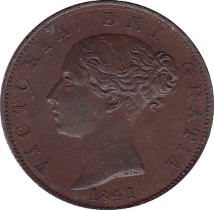 1841 HALFPENNY ( AUNC ) B - Halfpenny - Cambridgeshire Coins