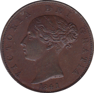 1841 HALFPENNY ( AUNC ) B - Halfpenny - Cambridgeshire Coins