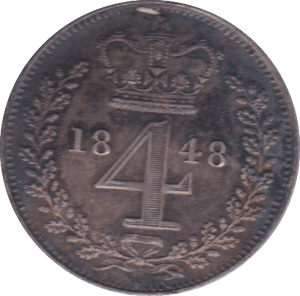 1848 MAUNDY FOURPENCE ( UNC ) - Maundy Coins - Cambridgeshire Coins