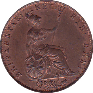 1853 HALFPENNY ( UNC ) - Halfpenny - Cambridgeshire Coins