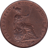 1853 HALFPENNY ( UNC ) - Halfpenny - Cambridgeshire Coins