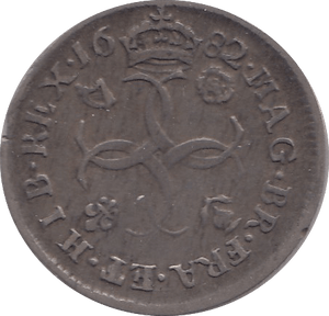 1682 MAUNDY FOURPENCE ( VF )