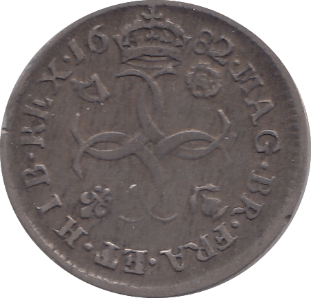 1682 MAUNDY FOURPENCE ( VF )