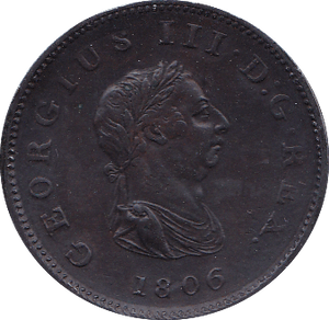 1806 HALFPENNY ( EF )