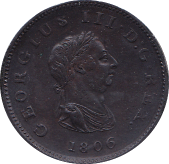 1806 HALFPENNY ( EF )