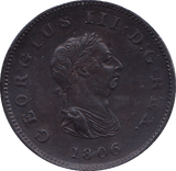 1806 HALFPENNY ( EF )