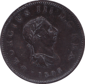 1806 HALFPENNY ( GVF )