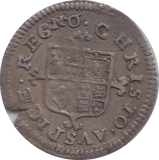 1660 - 1662 SILVER TWOPENCE ( GF ) CHARLES II SPINK 3310 REF 16