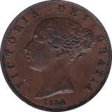 1854 HALFPENNY ( AEF ) - Halfpenny - Cambridgeshire Coins