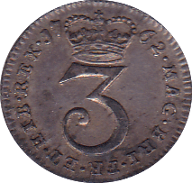 1768 MAUNDY THREEPENCE ( EF ) A