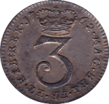 1768 MAUNDY THREEPENCE ( EF ) A