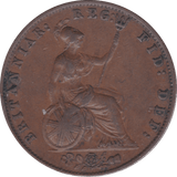 1853 HALFPENNY ( VF ) B - Halfpenny - Cambridgeshire Coins