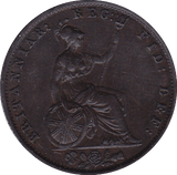 1854 HALFPENNY ( AUNC ) - Halfpenny - Cambridgeshire Coins