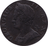1744 HALFPENNY ( VF )