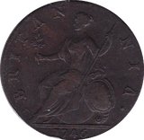 1746 HALFPENNY ( VF )