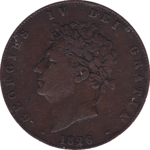 1826 HALFPENNY ( F ) - Halfpenny - Cambridgeshire Coins