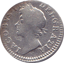 1687 MAUNDY FOURPENCE ( NF ) 7 OVER 6