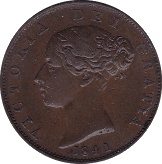1841 HALFPENNY ( EF ) B - Halfpenny - Cambridgeshire Coins