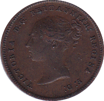 1844 HALF FARTHING ( GVF ) - Half Farthing - Cambridgeshire Coins