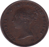 1844 HALF FARTHING ( GVF ) - Half Farthing - Cambridgeshire Coins
