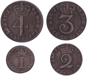 1746 MAUNDY SET GEORGE II
